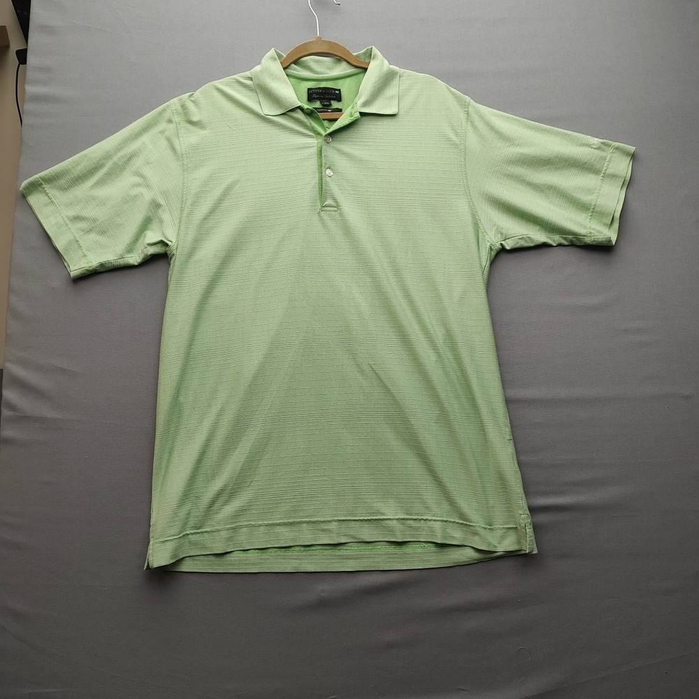 Cutter & Buck Men's Green Polo Dry Tech Size Large
